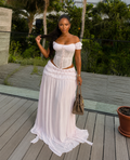 Ivory Corset Two-Piece Set